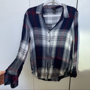 Forever 21 Plaid Flannel Size M